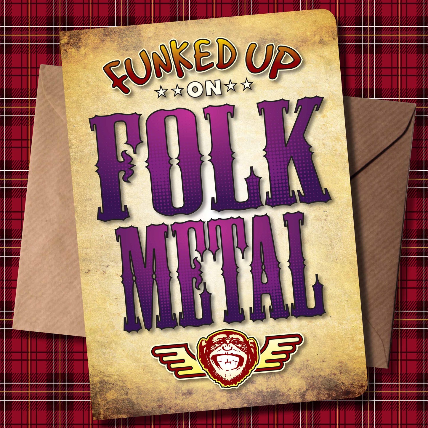 Folk Metal Art Print / Poster / Birthday Card / Greetings Card