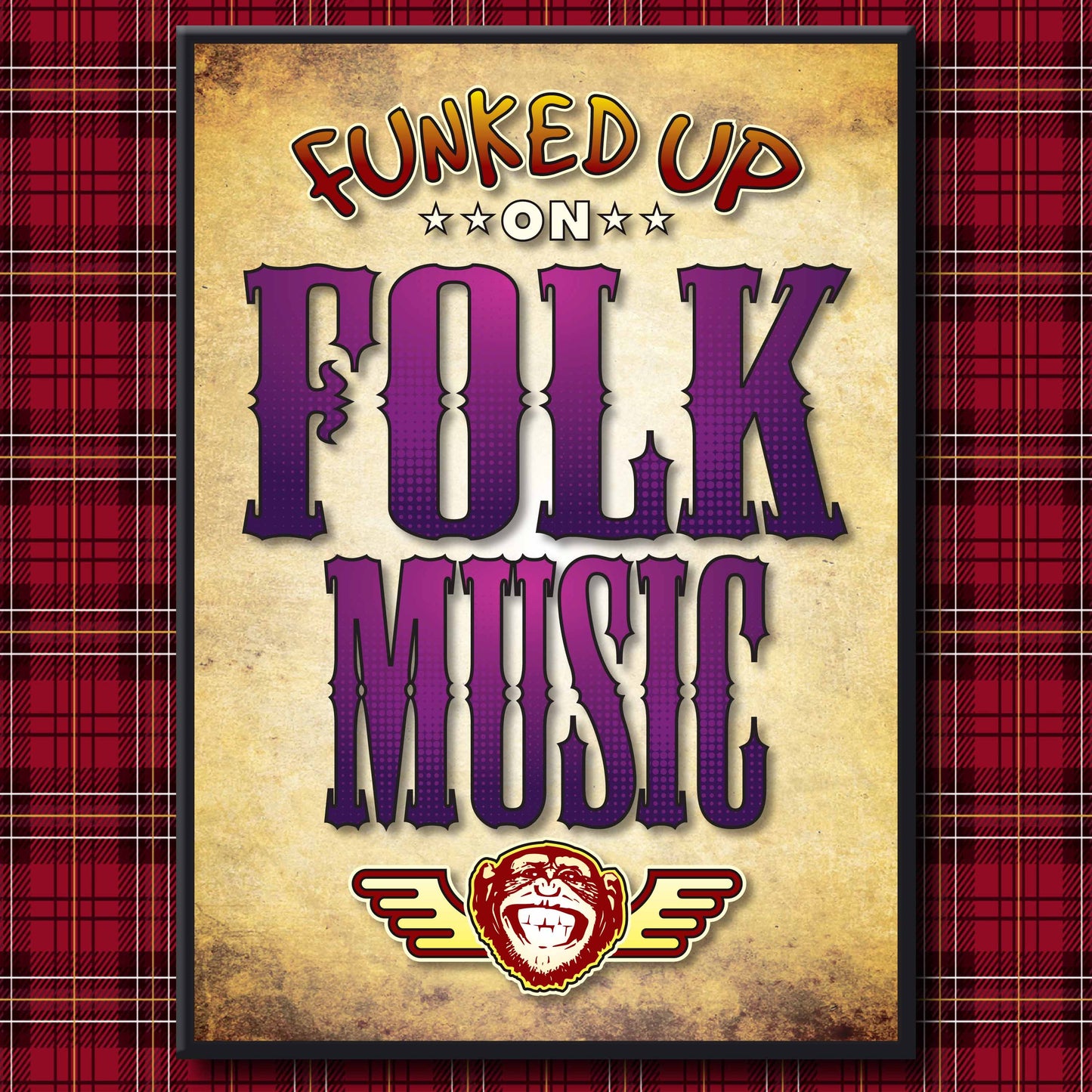 Folk Music Art Print / Poster / Birthday Card / Greetings Card