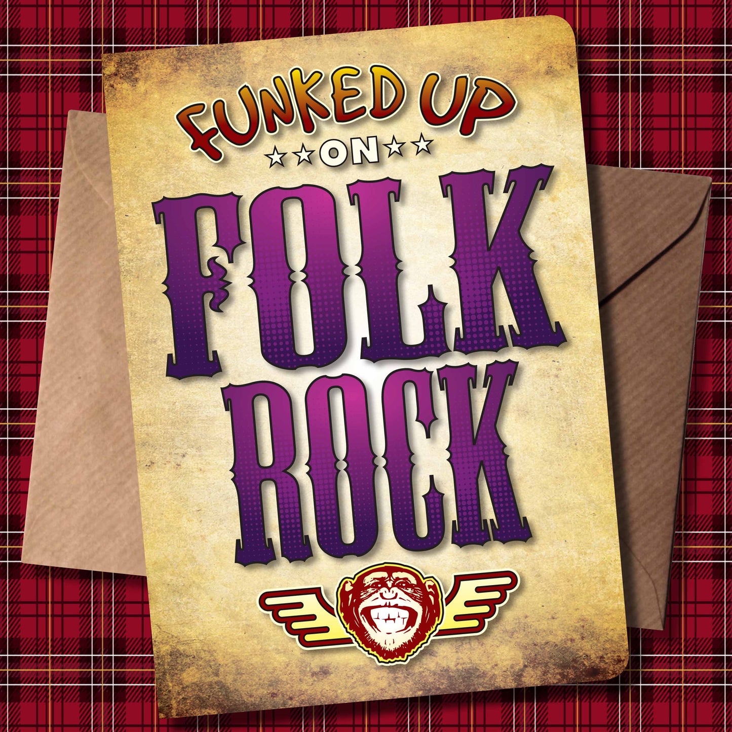 Folk Rock Art Print / Poster / Birthday Card / Greetings Card