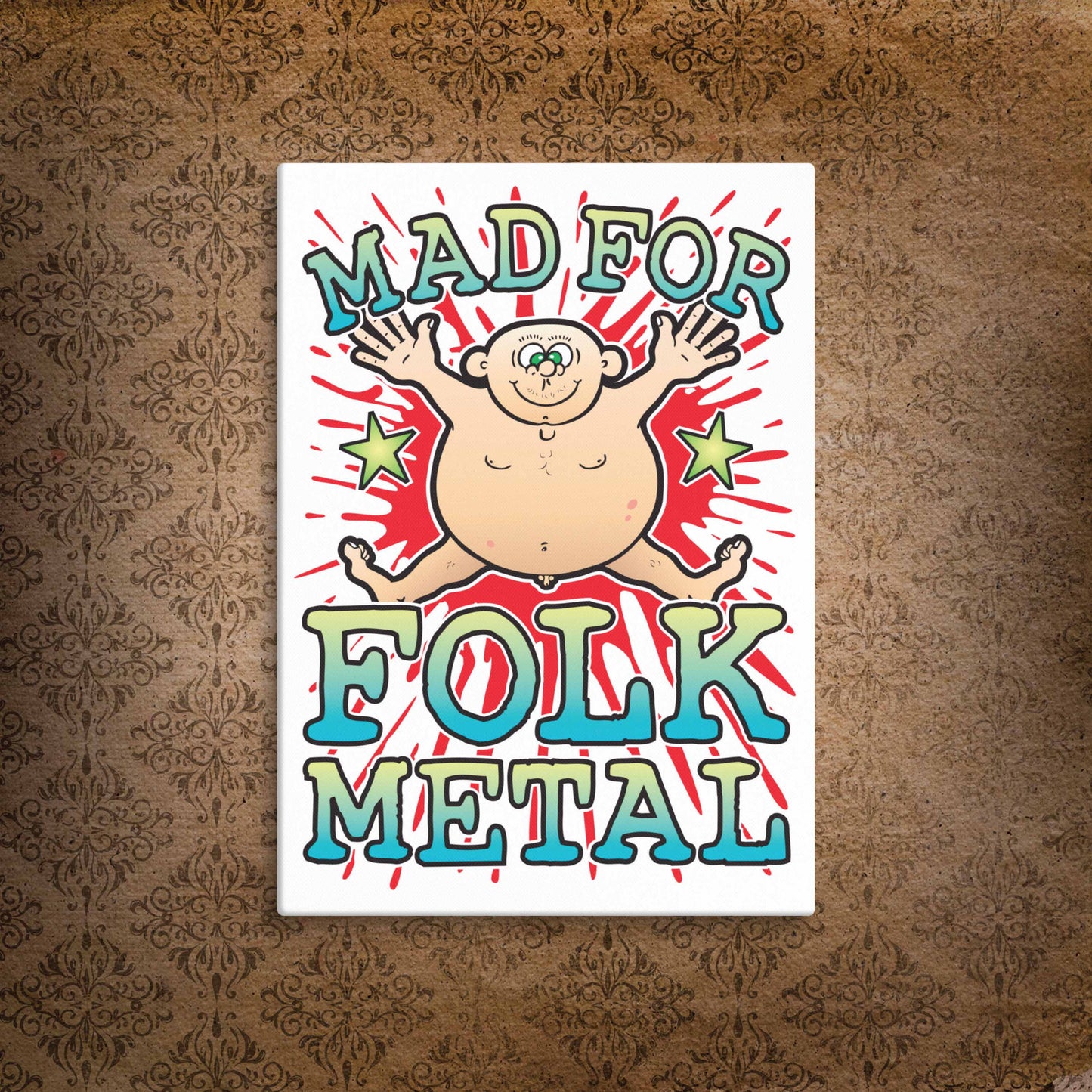 Folk Metal Canvas Print 51x71cm