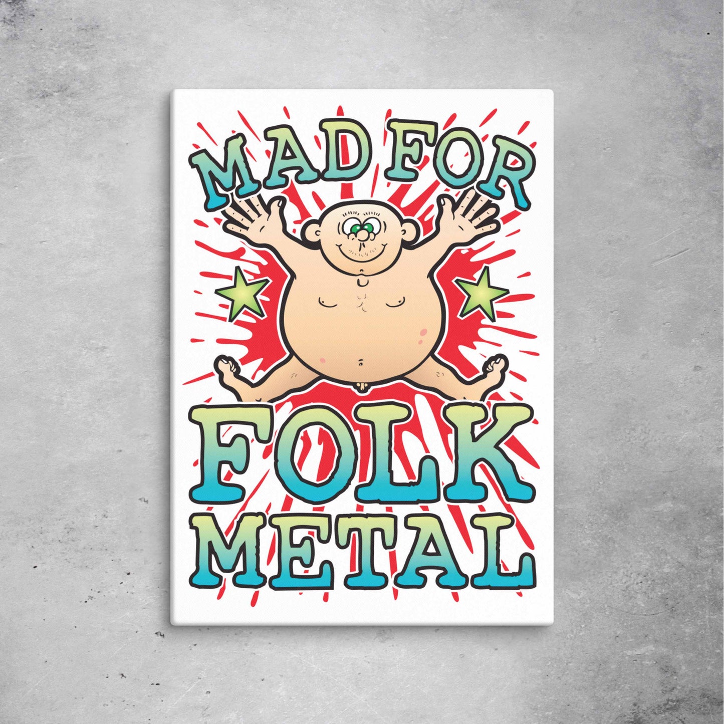 Folk Metal Canvas Print 51x71cm