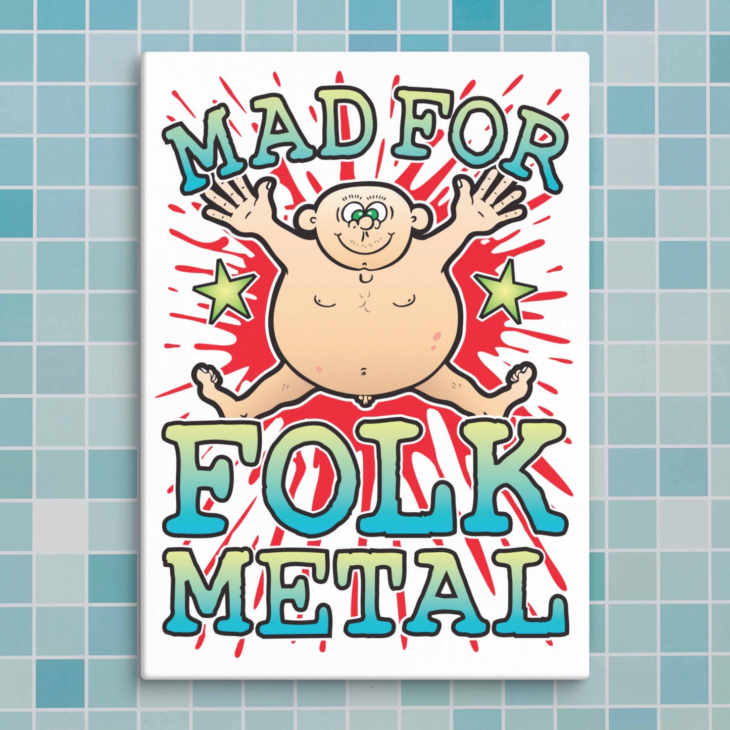 Folk Metal Canvas Print 30x40cm