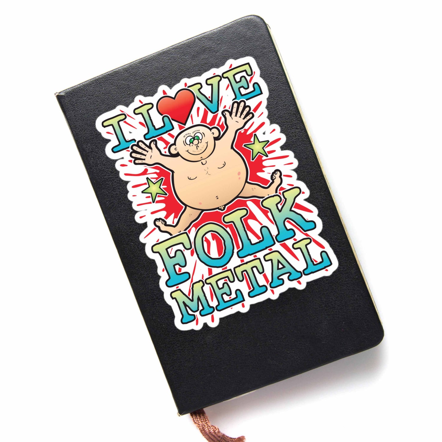 Folk Metal Vinyl Kiss-Cut Sticker / 14 x 10cm