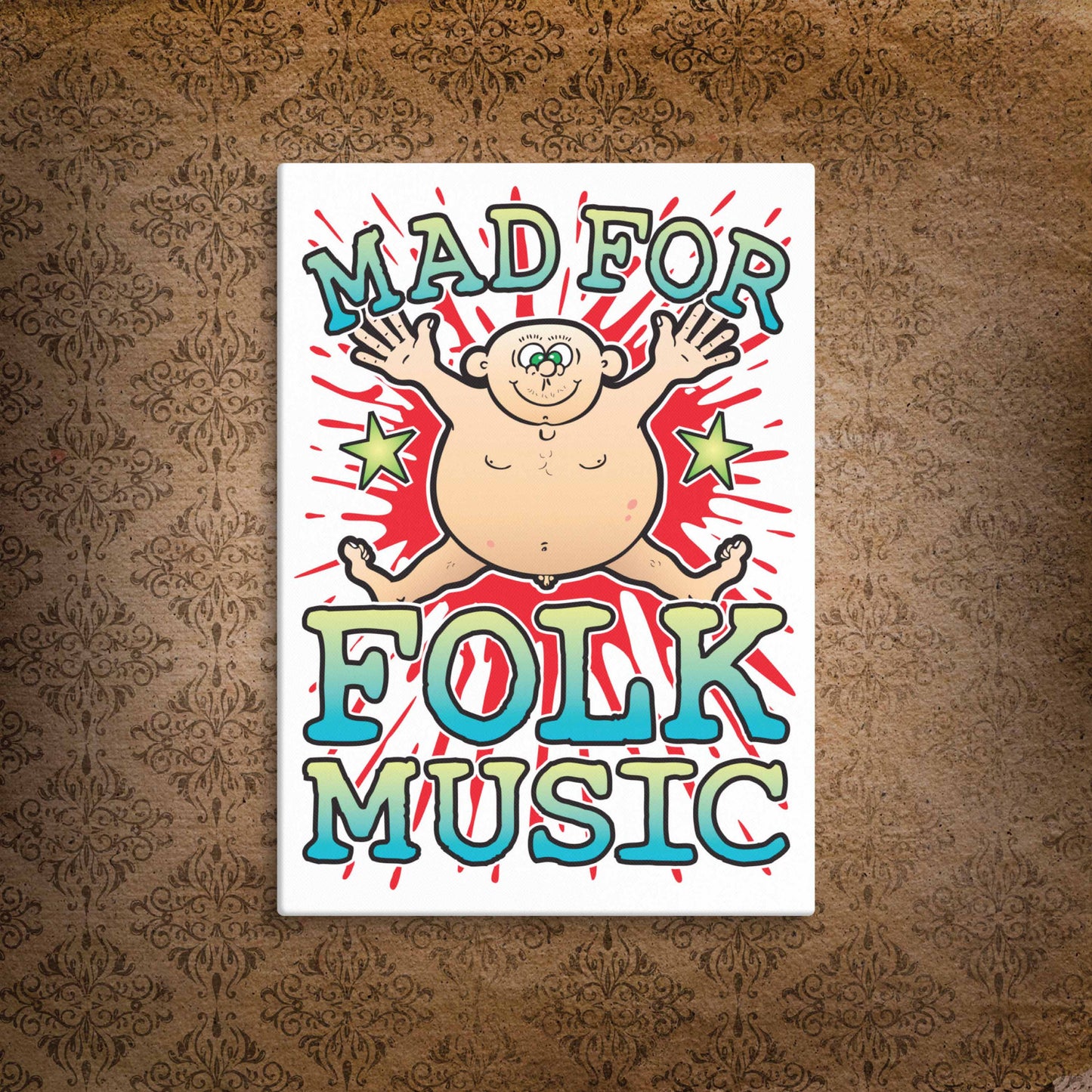Folk Music Canvas Print 51x71cm