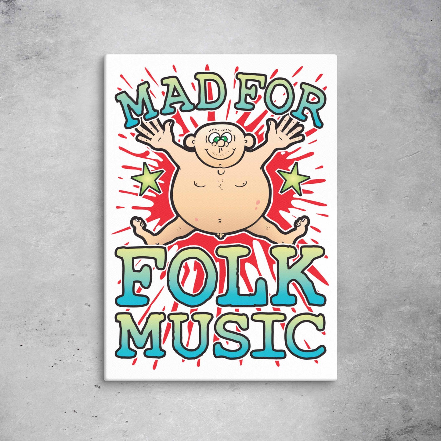 Folk Music Canvas Print 51x71cm