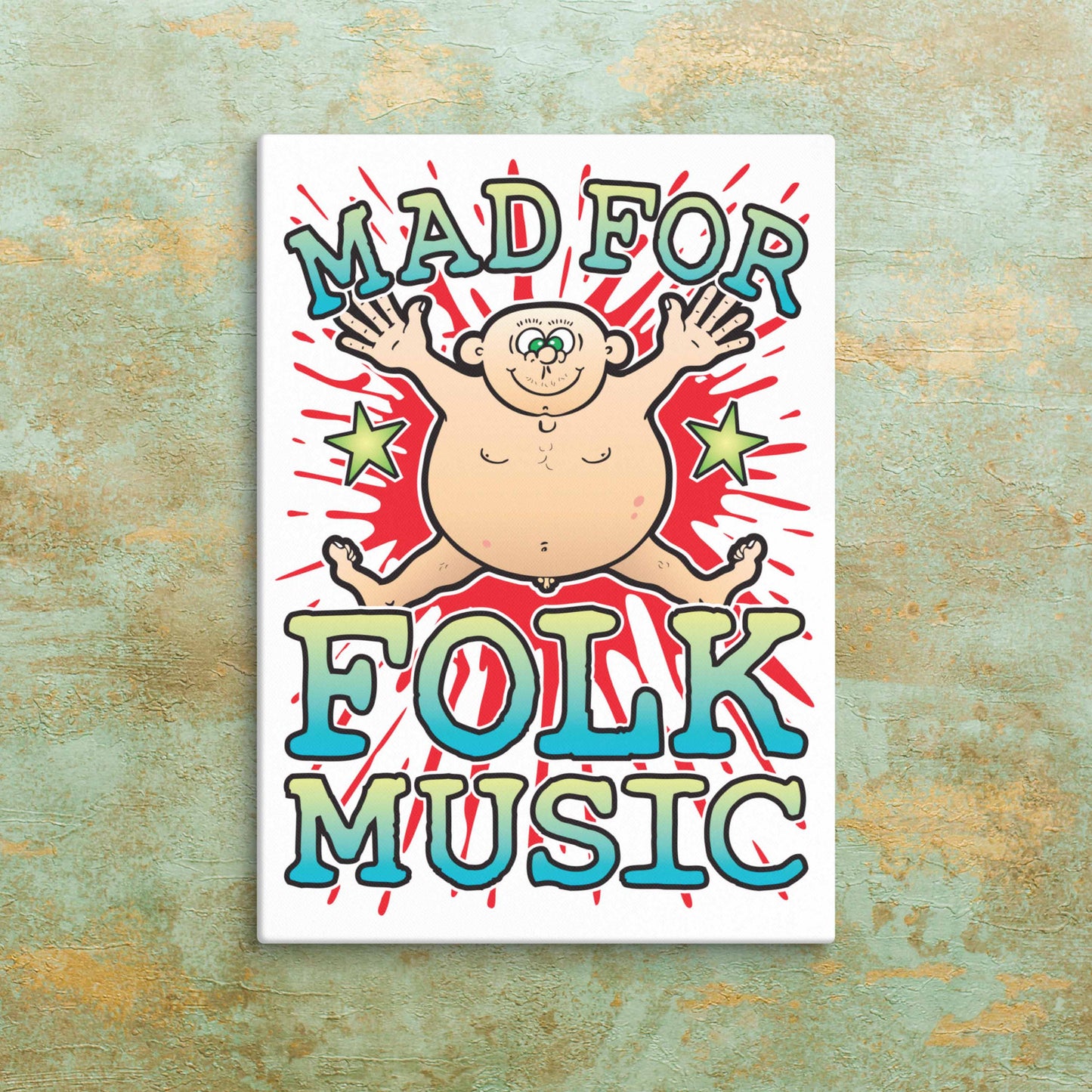 Folk Music Canvas Print 51x71cm