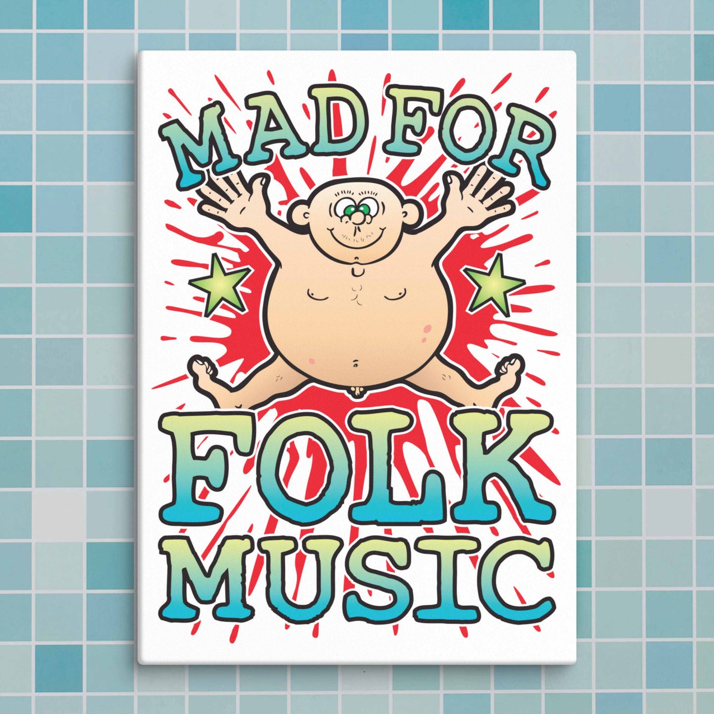Folk Music Canvas Print 30x40cm
