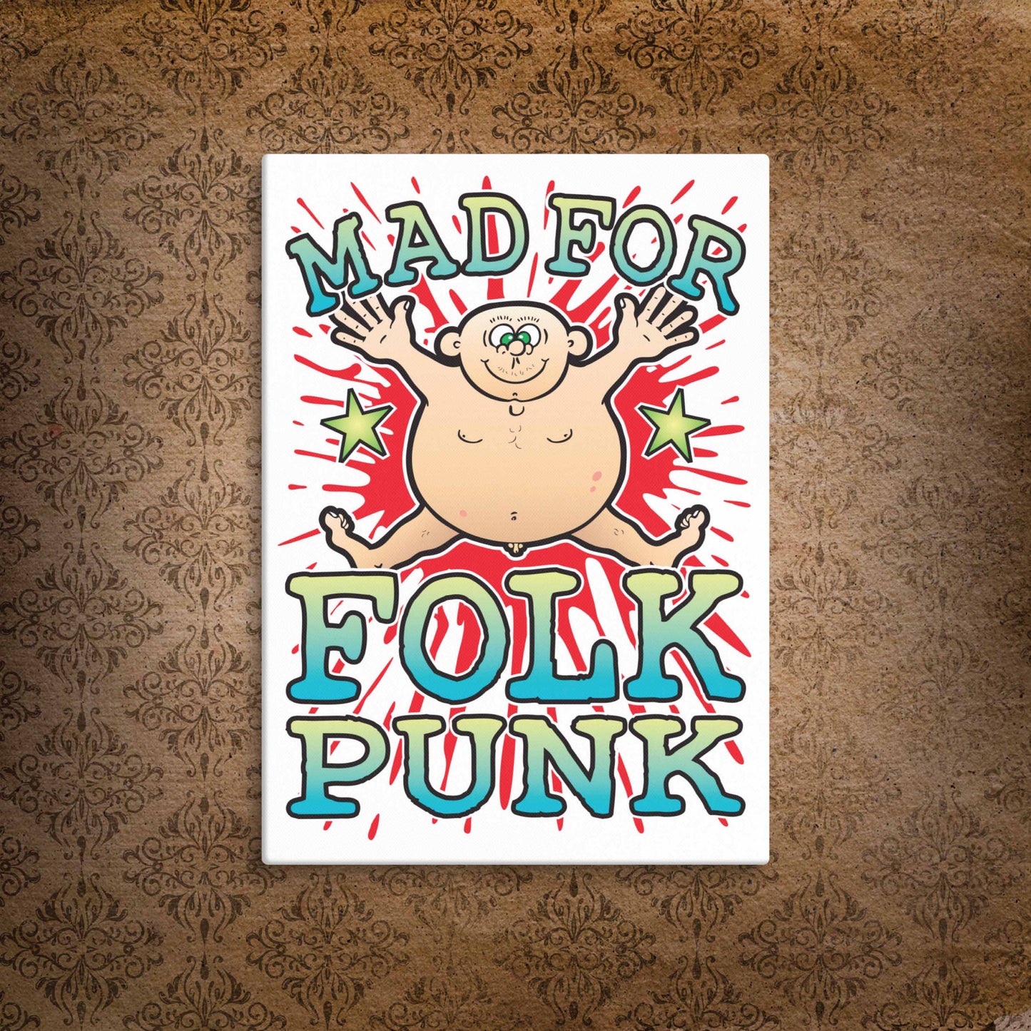 Folk Punk Canvas Print 51x71cm