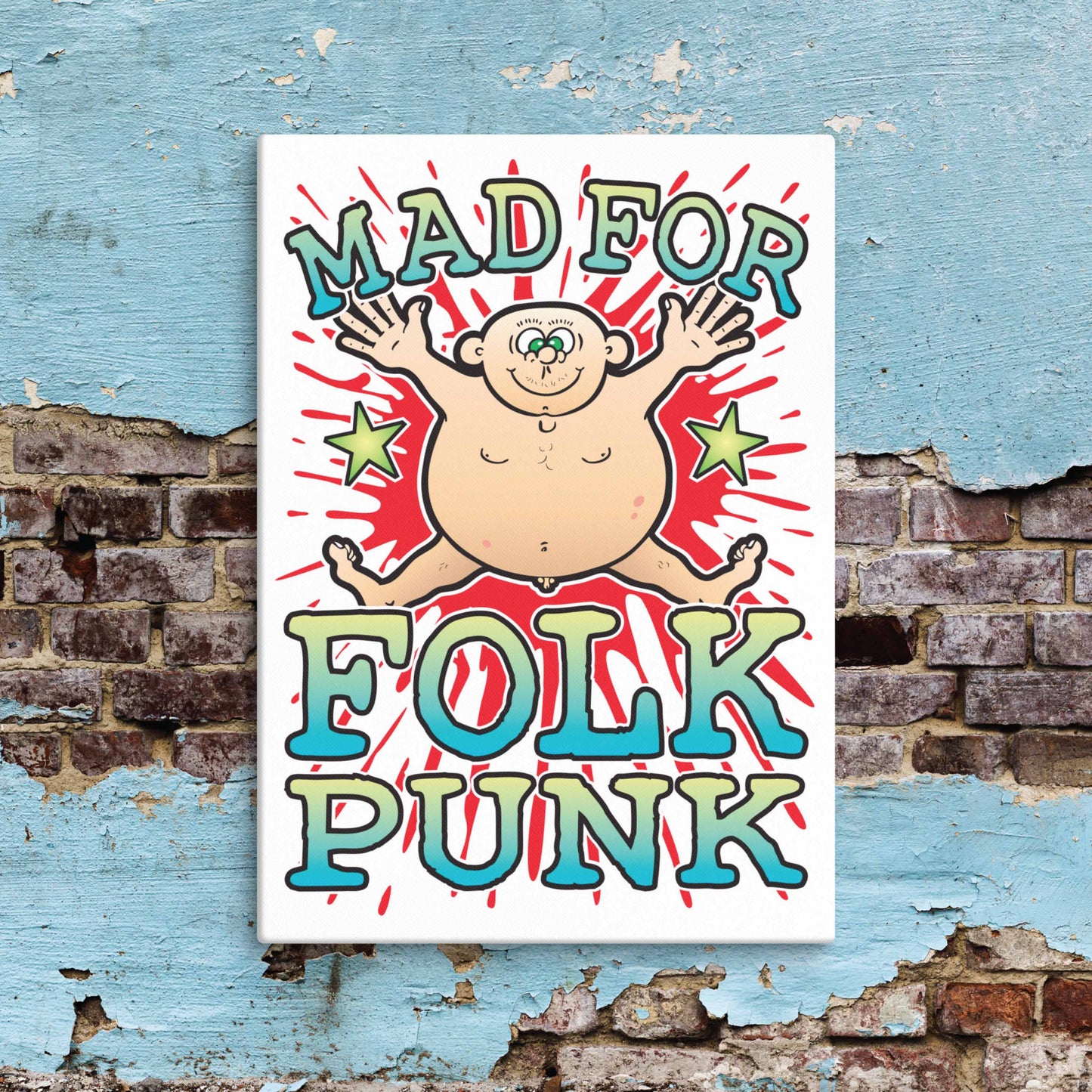 Folk Punk Canvas Print 51x71cm