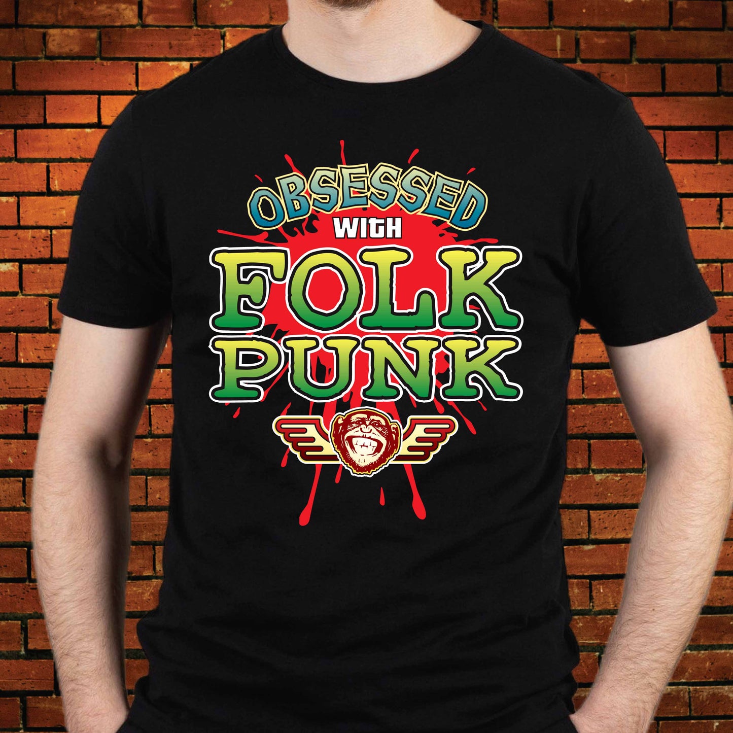 Folk Punk Obsessed Cotton T-Shirt