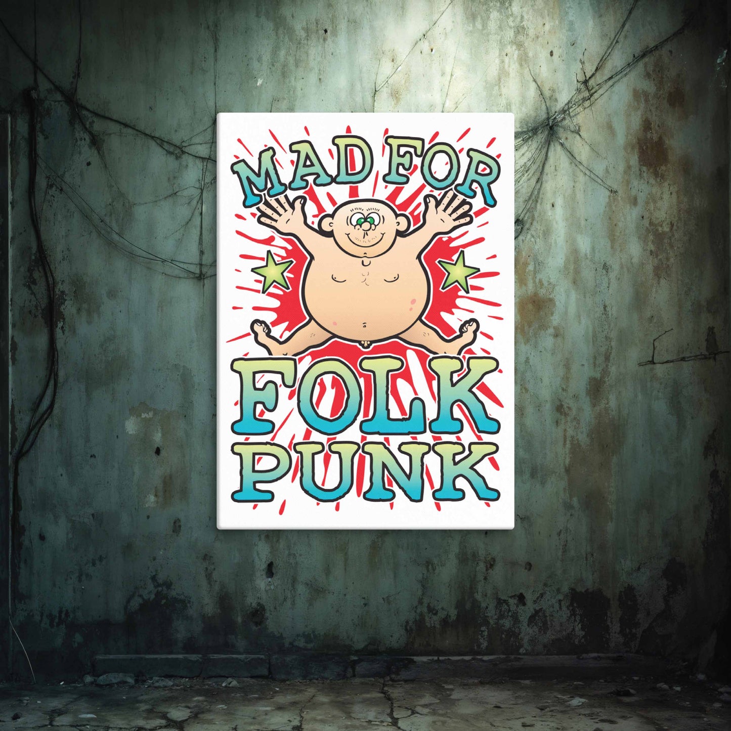 Folk Punk Canvas Print 51x71cm