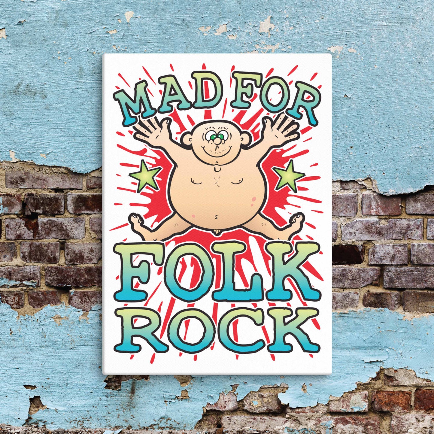 Folk Rock Canvas Print 51x71cm