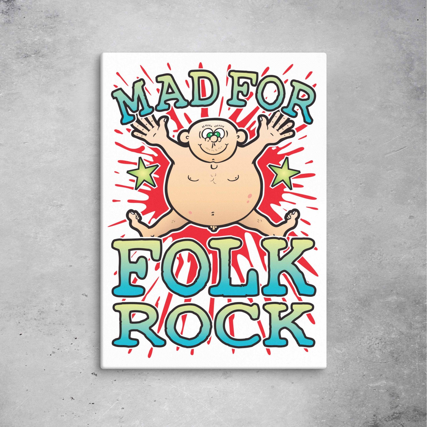 Folk Rock Canvas Print 51x71cm