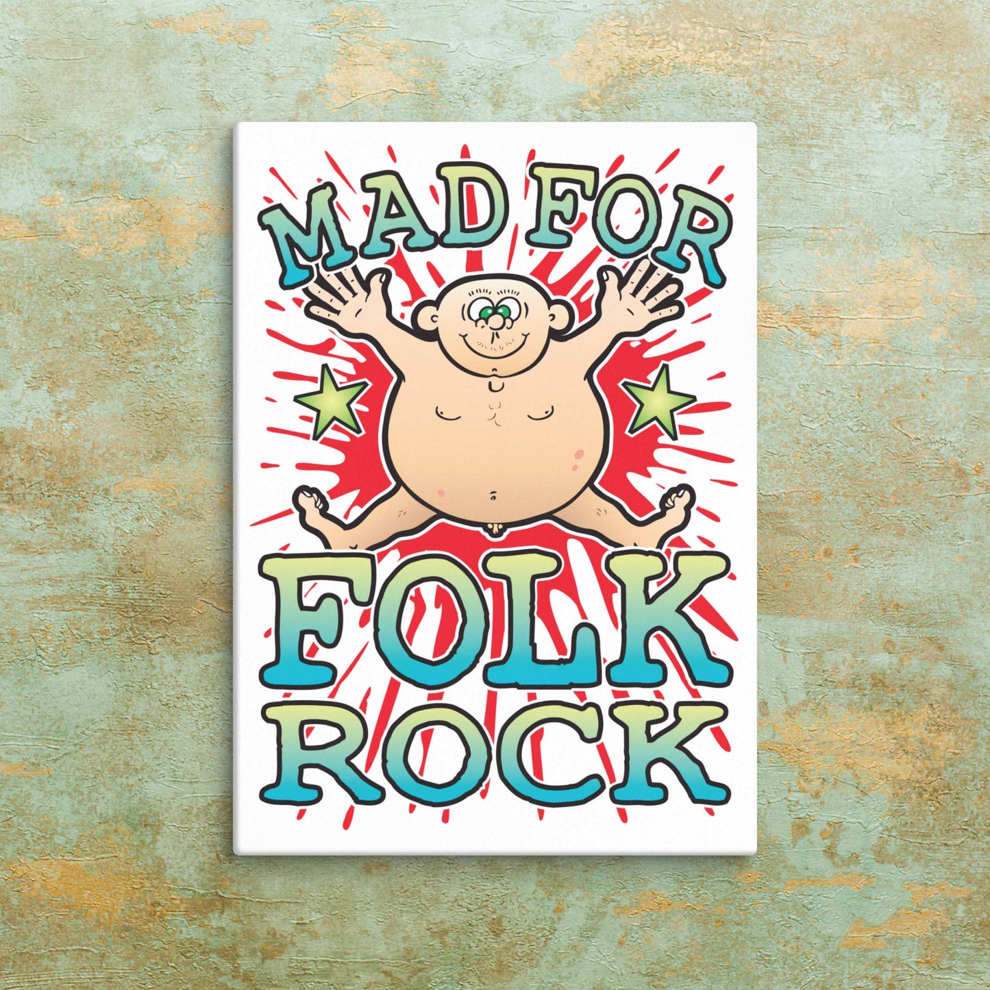 Folk Rock Canvas Print 51x71cm