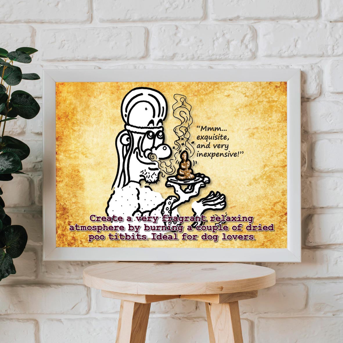 Fragrant Incense Cartoon Art Print