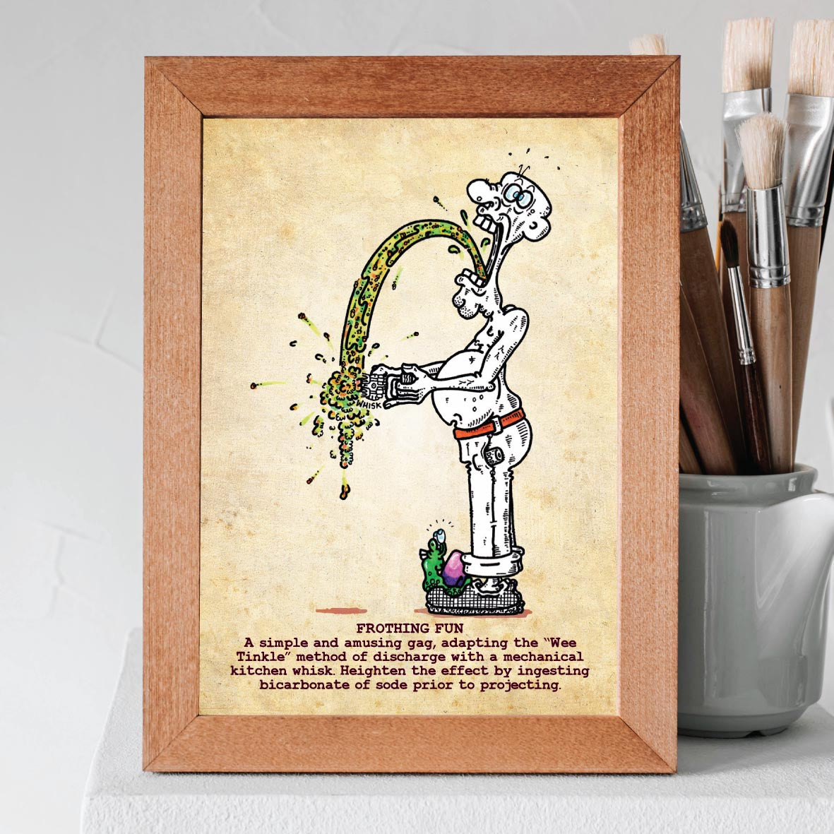 Frothing Fun Art Print