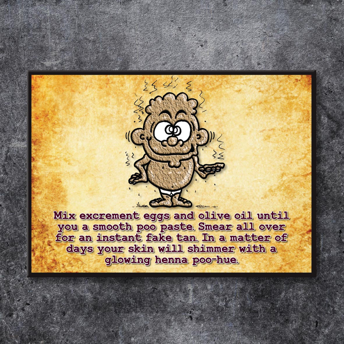 Super Fun Sun Lotion Cartoon Art Print