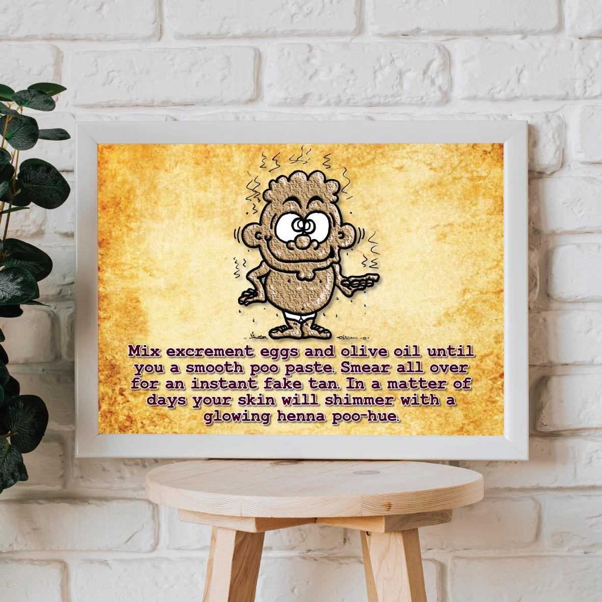 Super Fun Sun Lotion Cartoon Art Print