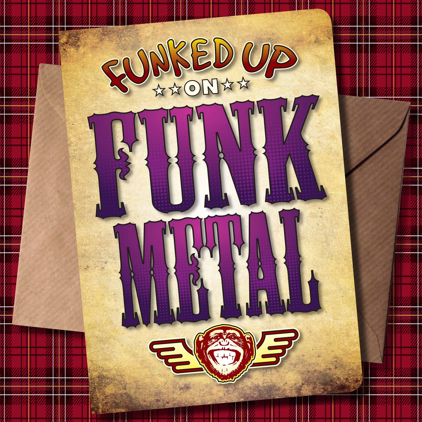 Funk Metal Art Print / Poster / Birthday Card / Greetings Card