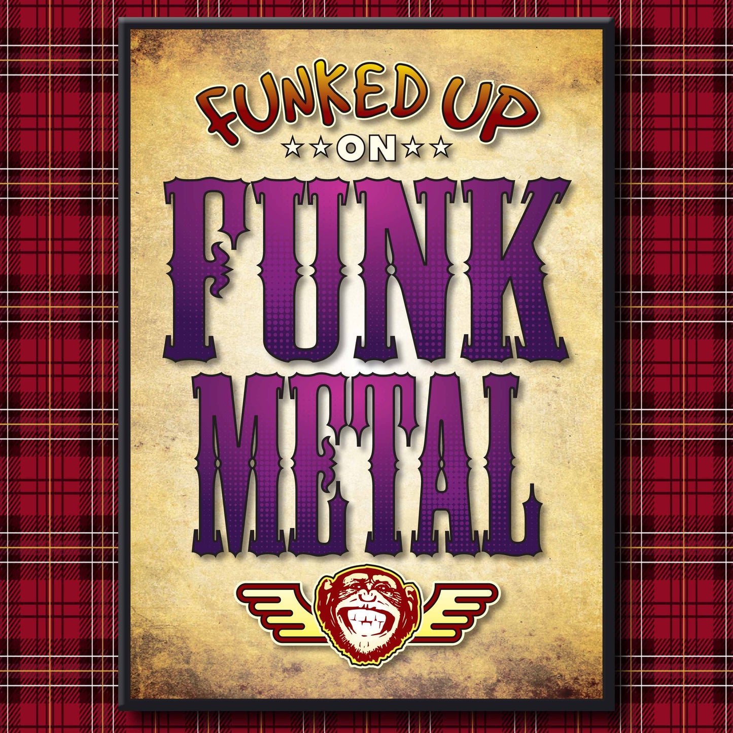 Funk Metal Art Print / Poster / Birthday Card / Greetings Card