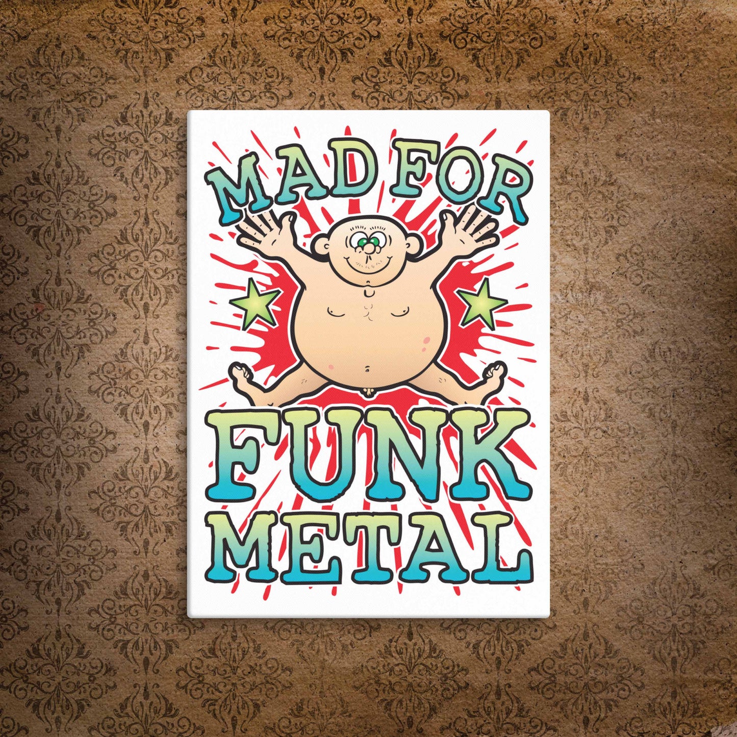 Funk Metal Canvas Print 30x40cm