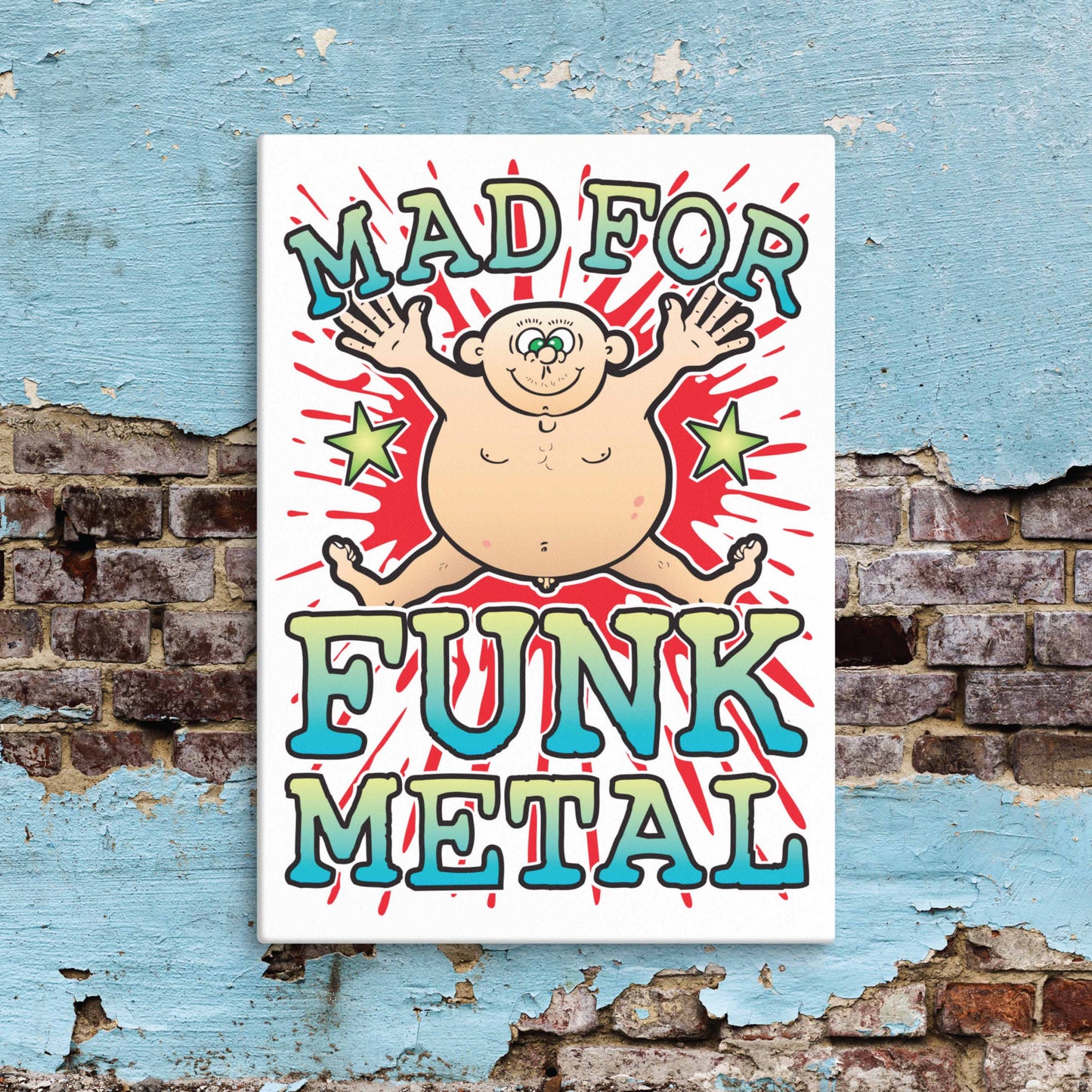 Funk Metal Canvas Print 51x71cm