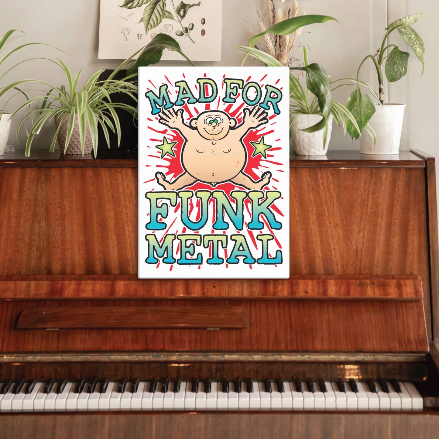 Funk Metal Canvas Print 30x40cm