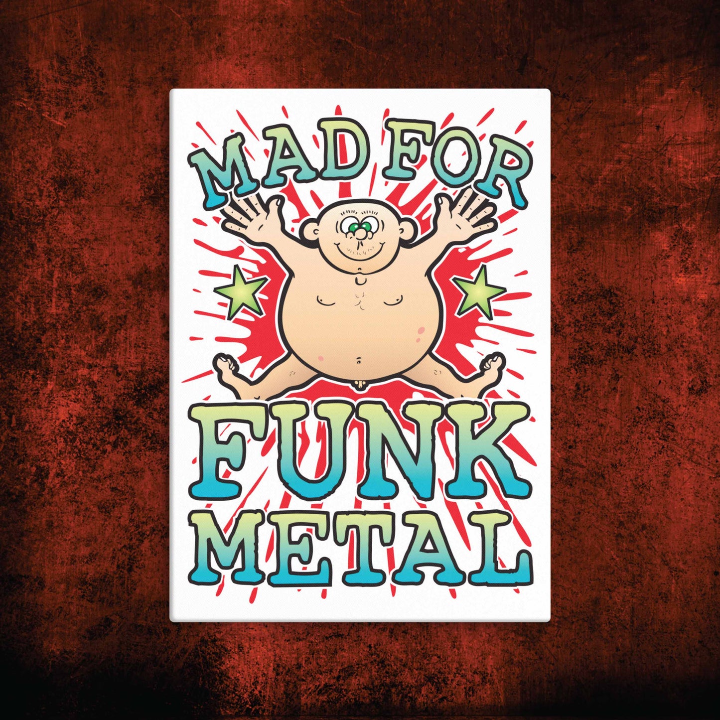 Funk Metal Canvas Print 30x40cm