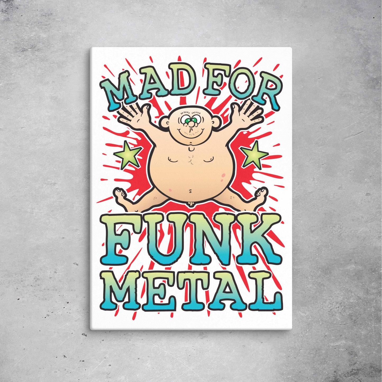 Funk Metal Canvas Print 51x71cm