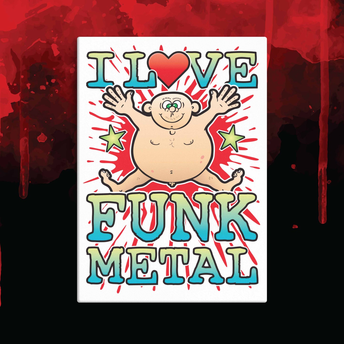 Funk Metal 51x71cm Canvas Print