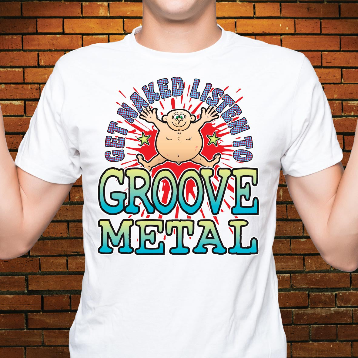 Groove Metal Funny Slogan Cotton T-Shirt