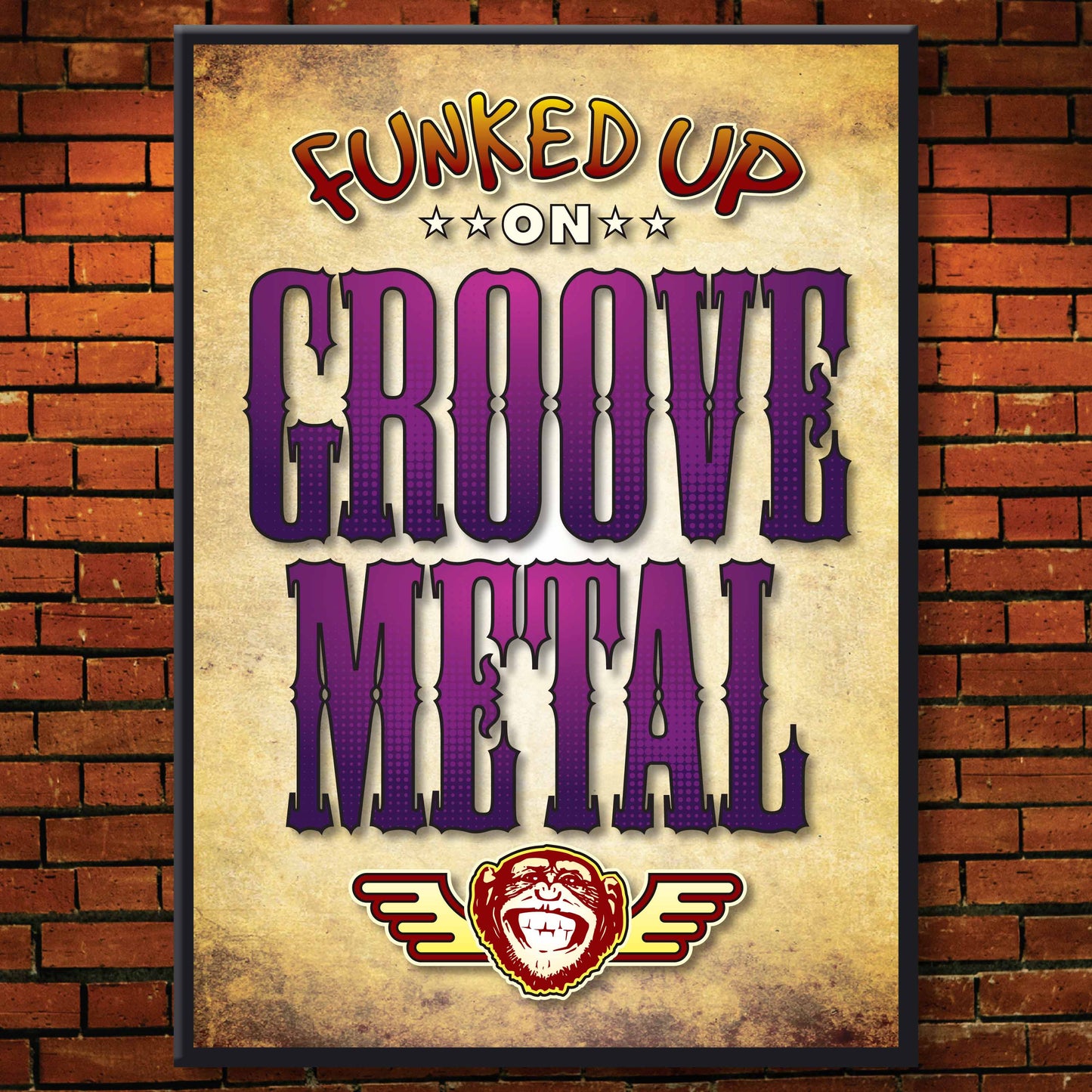 Groove Metal Art Print / Poster / Birthday Card / Greetings Card