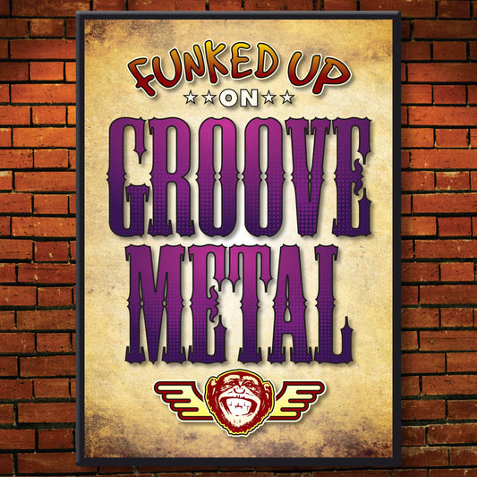 Groove Metal Art Print / Poster / Birthday Card / Greetings Card
