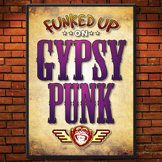 Gypsy Punk Art Print / Poster / Birthday Card / Greetings Card