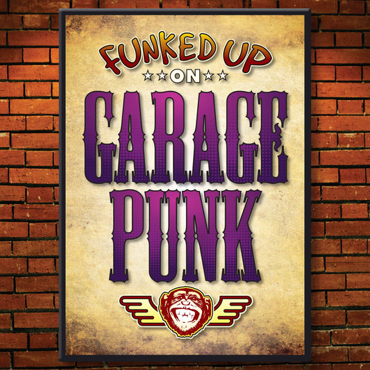 Garage Punk Art Print / Poster / Birthday Card / Greetings Card