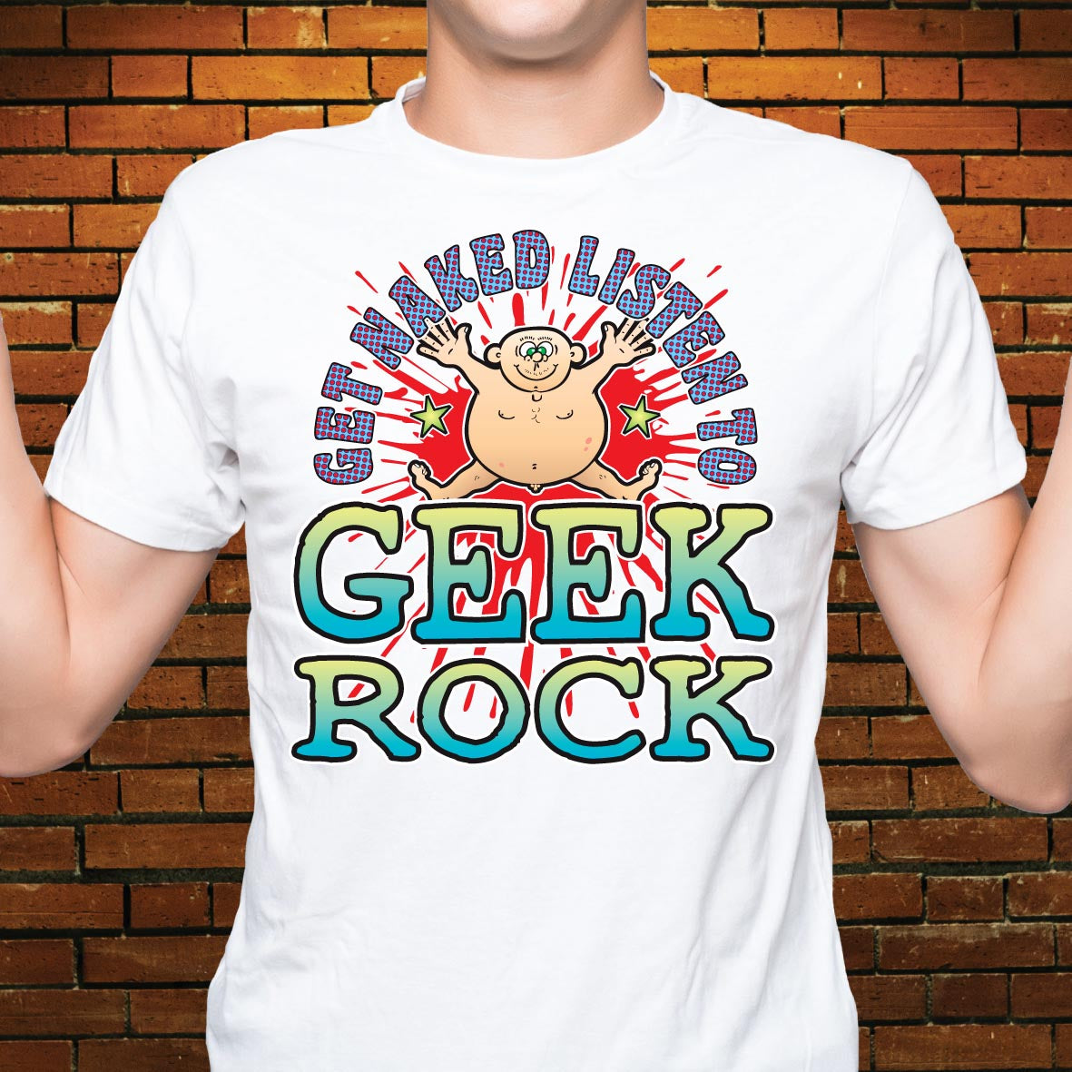 Geek Rock Funny Slogan Cotton T-Shirt