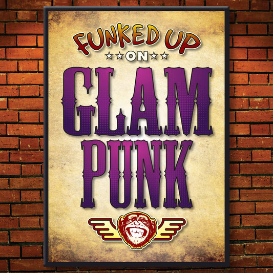 Glam Punk Art Print / Poster / Birthday Card / Greetings Card