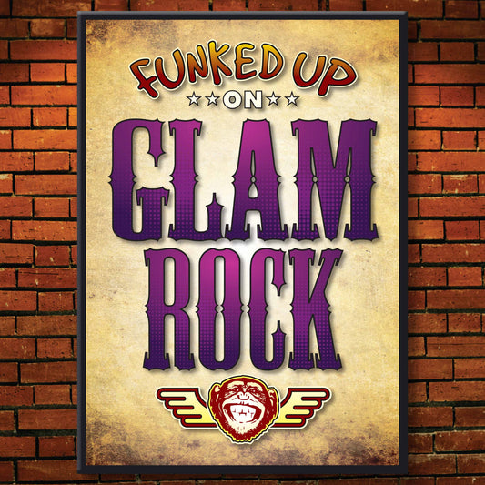 Glam Rock Art Print / Poster / Birthday Card / Greetings Card