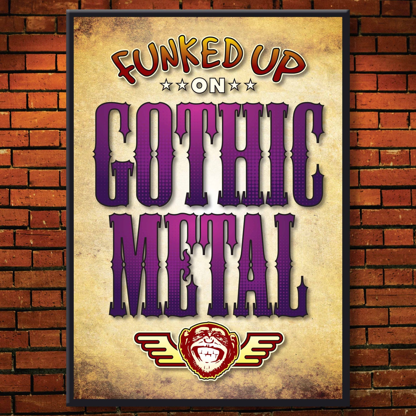 Gothic Metal Art Print / Poster / Birthday Card / Greetings Card