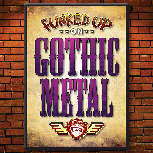 Gothic Metal Art Print / Poster / Birthday Card / Greetings Card