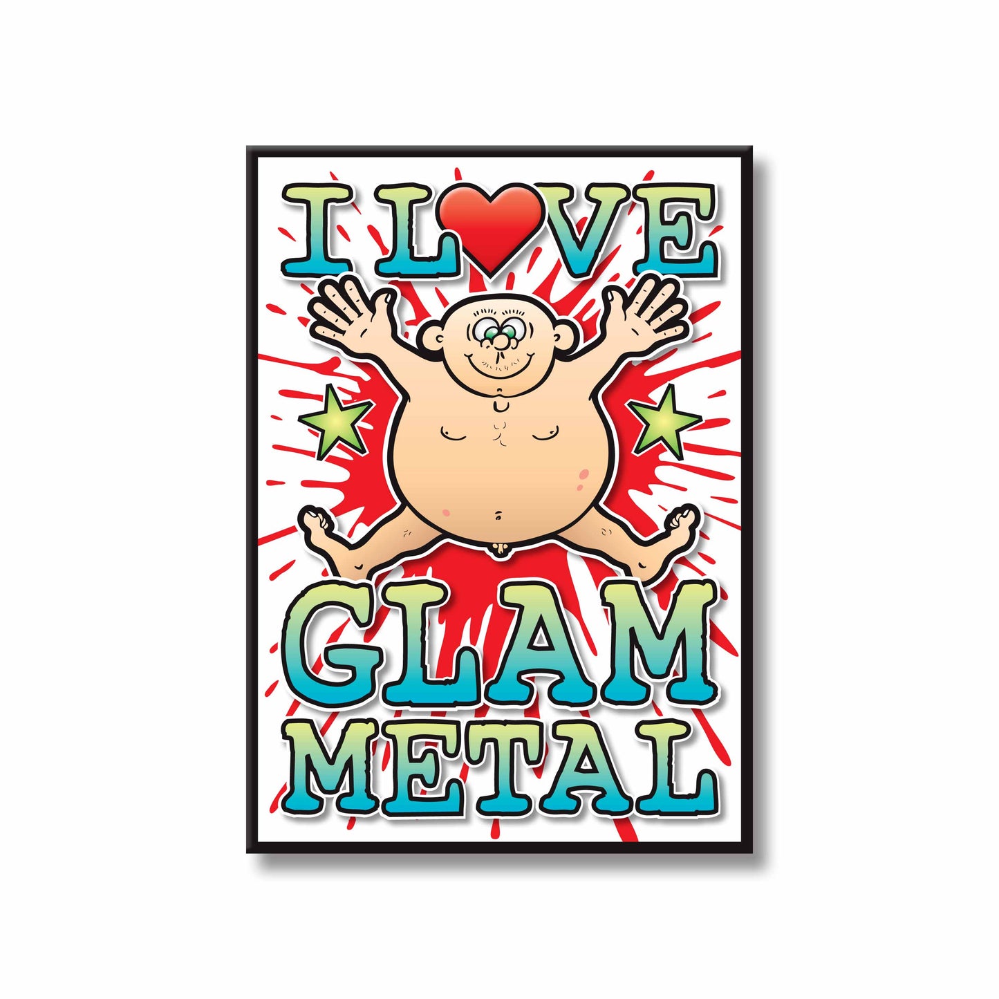 Glam Metal Art Print / Love Music Poster / Wall Décor / Rock Guru