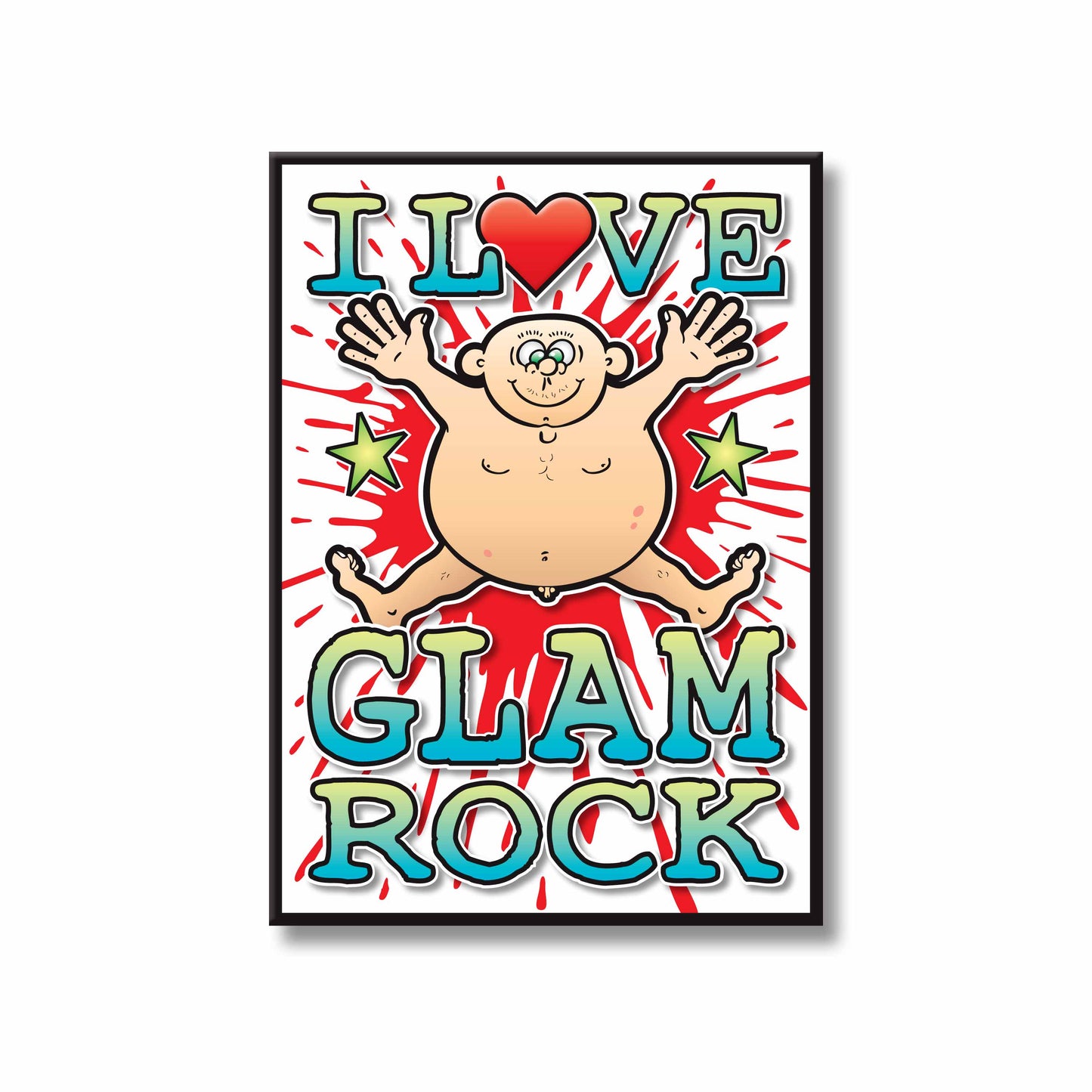 Glam Rock Art Print / Love Music Poster / Wall Décor / Rock Guru