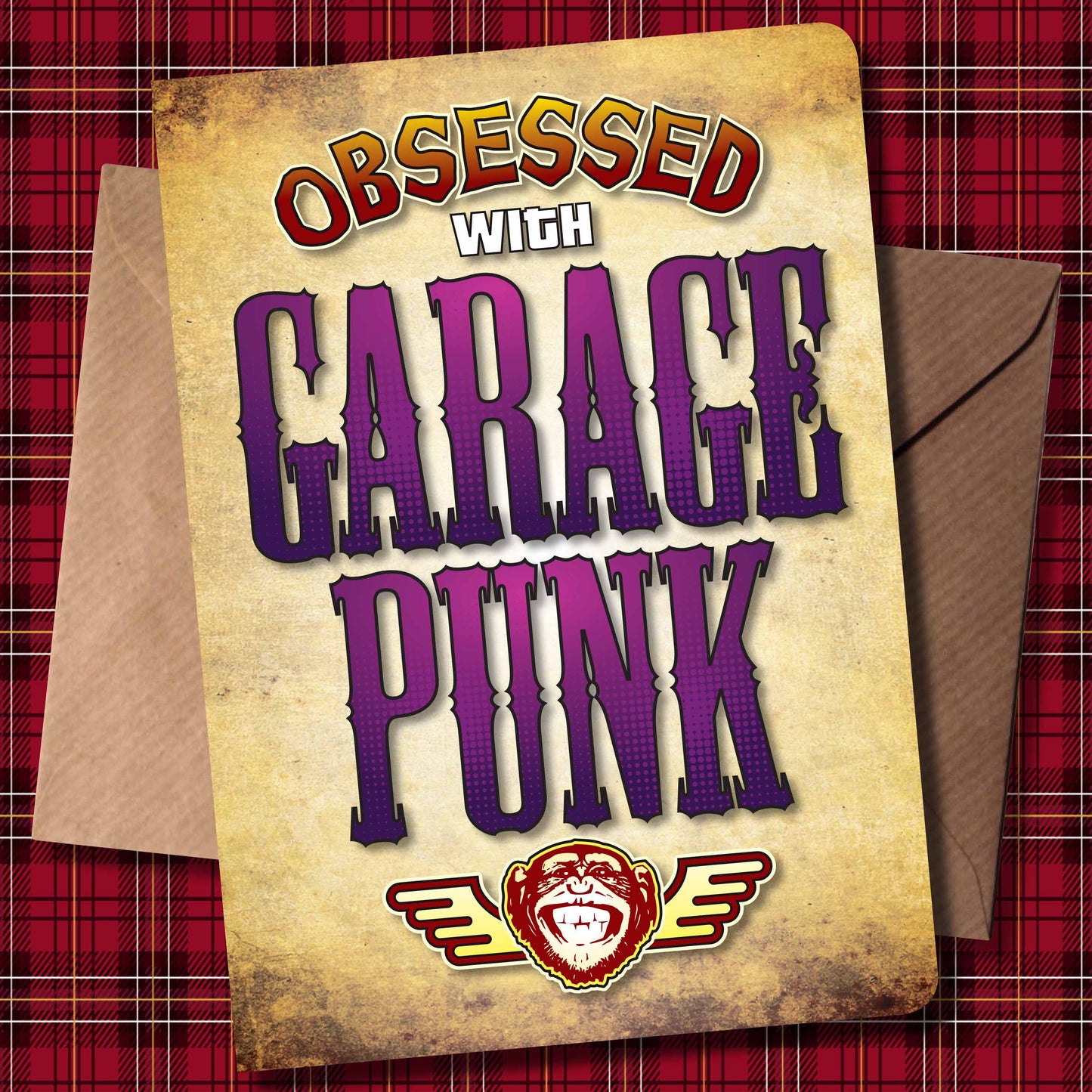 Garage Punk - Obsessed Art Poster + Birthday / Greetings Card