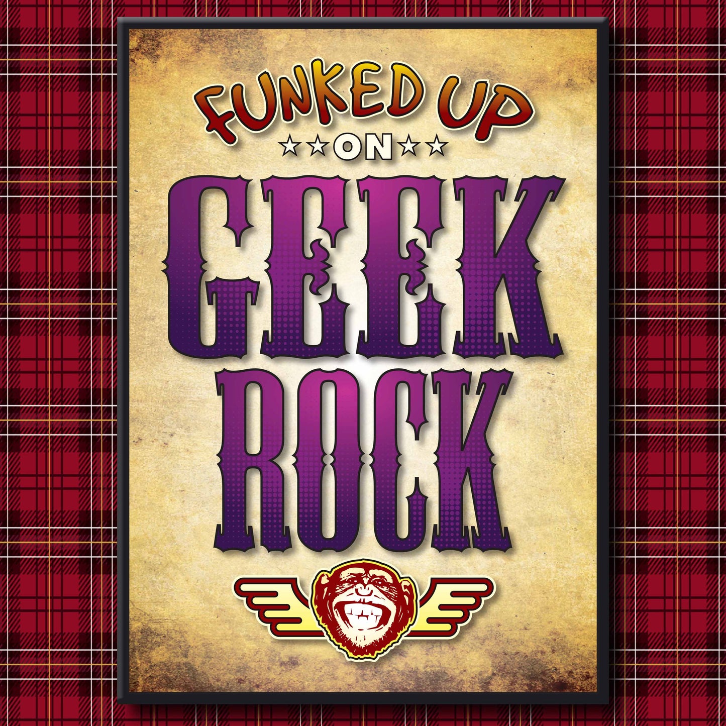Geek Rock Art Print / Poster / Birthday Card / Greetings Card