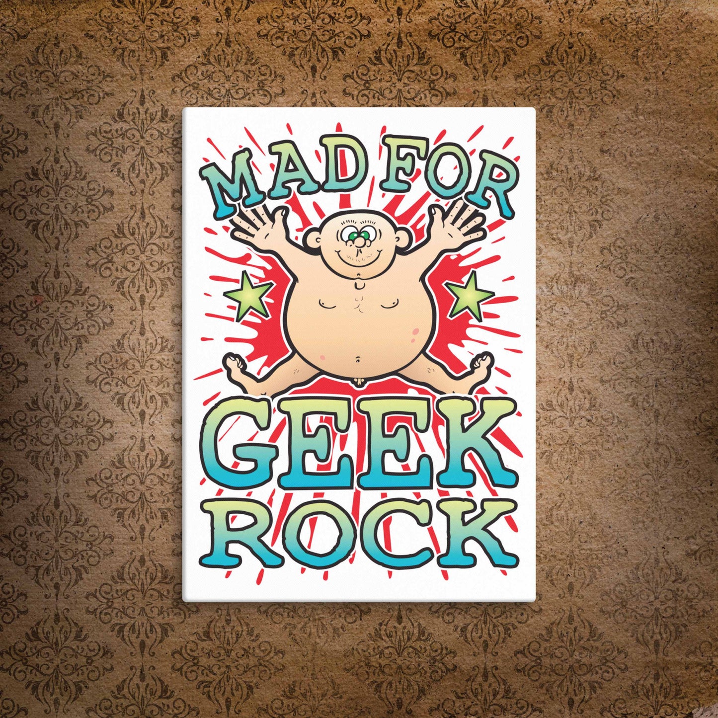 Geek Rock Canvas Print 30x40cm