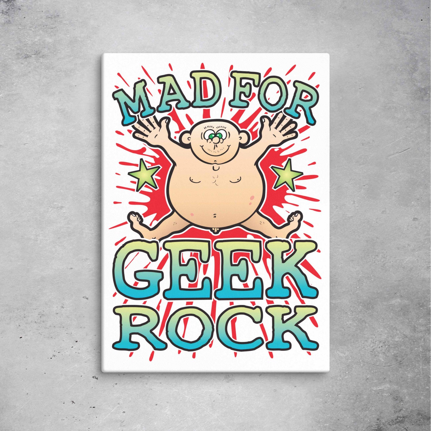 Geek Rock Canvas Print 51x71cm