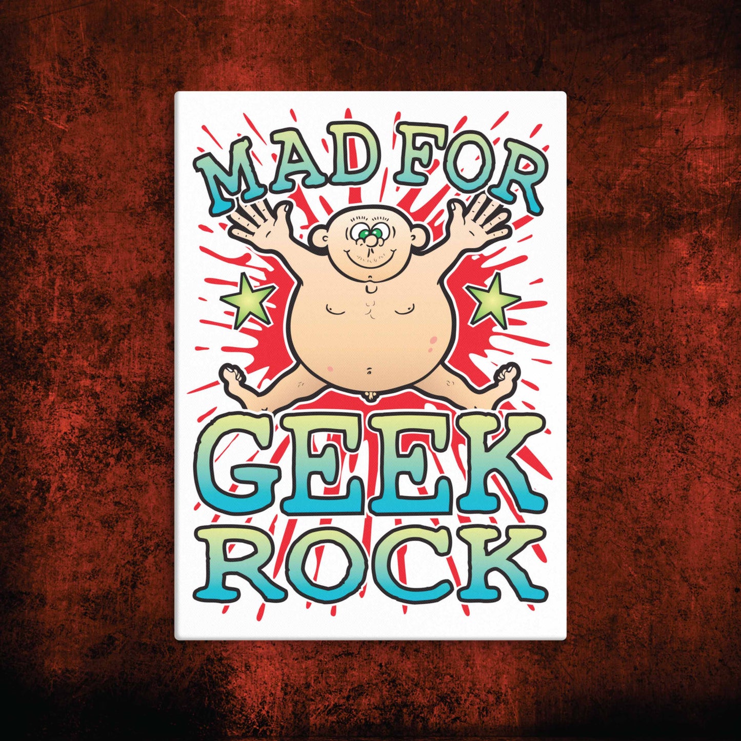 Geek Rock Canvas Print 30x40cm