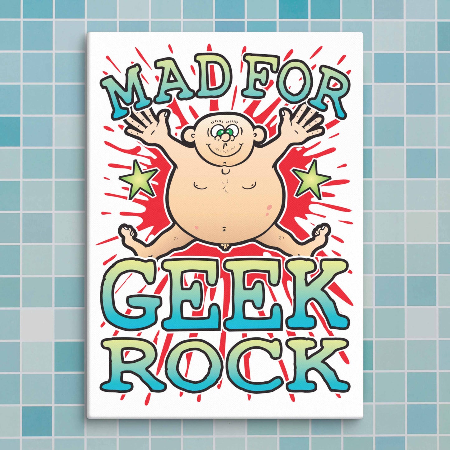 Geek Rock Canvas Print 30x40cm
