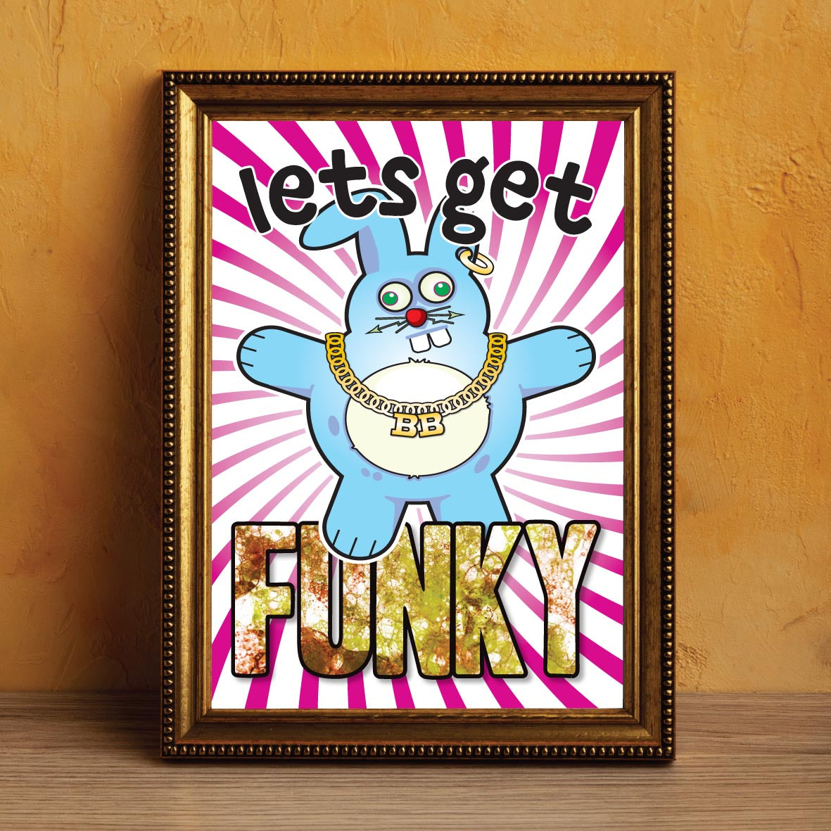 Get Funky - Brutal Bunny Art Print