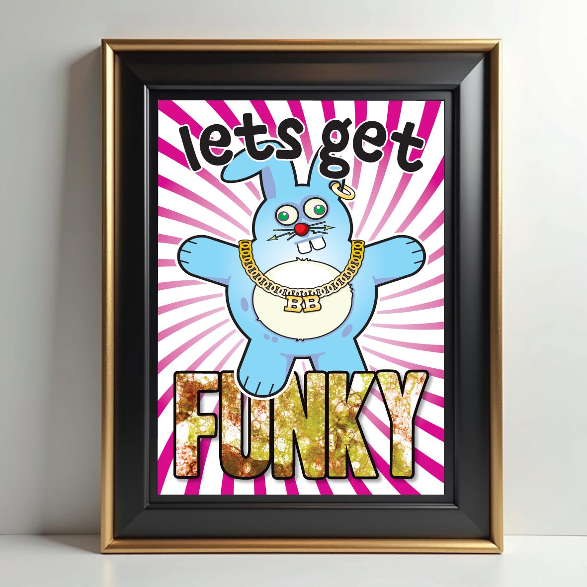 Get Funky - Brutal Bunny Art Print